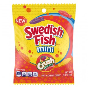 Swedish Fish Crush Peg Bag 141g Sweets American 12 Pack
